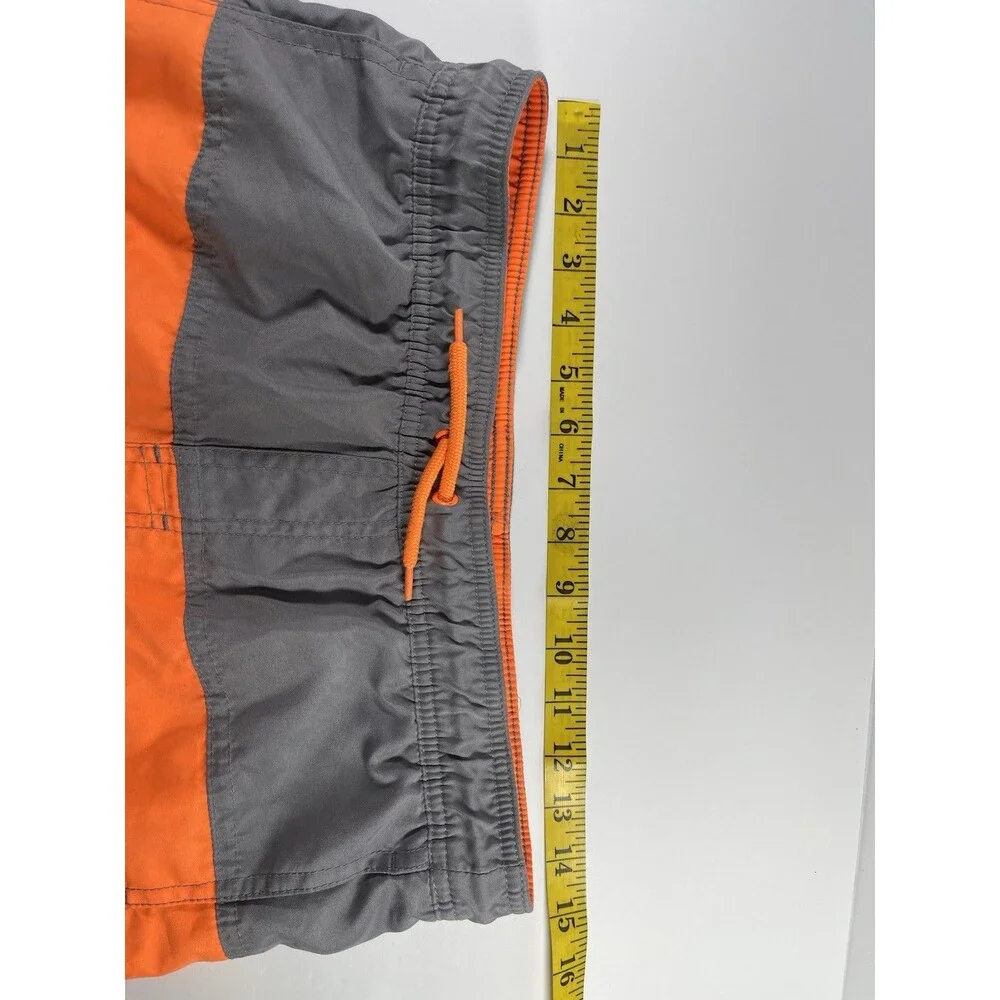 Cat & Jack Boys Swim Trunks Size XL (16) Blue Orange Gray Colorblock Board Shor